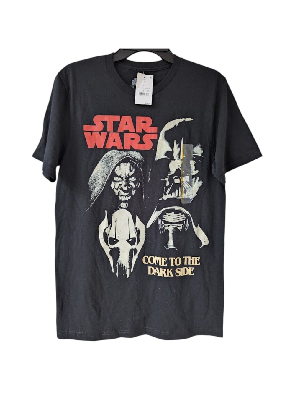 Star Wars Mens S Dark Side Sith Villains T-Shirt NWT Vader Maul Kylo Red 18x28